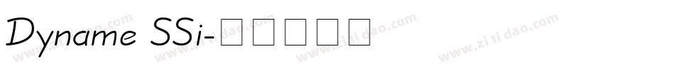 Dyname SSi字体转换